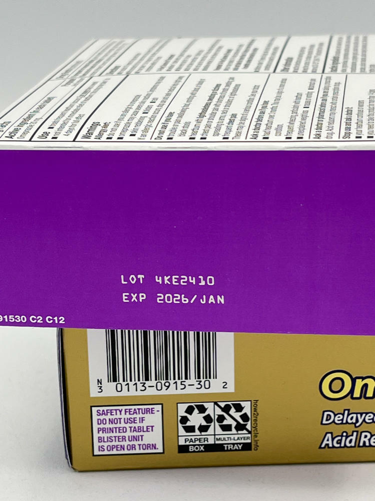 2 boxes of 28 CT Omeprazole Delayed Release Tablets 20 mg (EXP 01/2026)