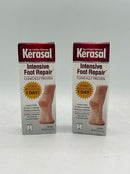 New 2 Pack Kerasal Intensive Foot Repair Ointment Softens Dry Skin 1 oz ea.