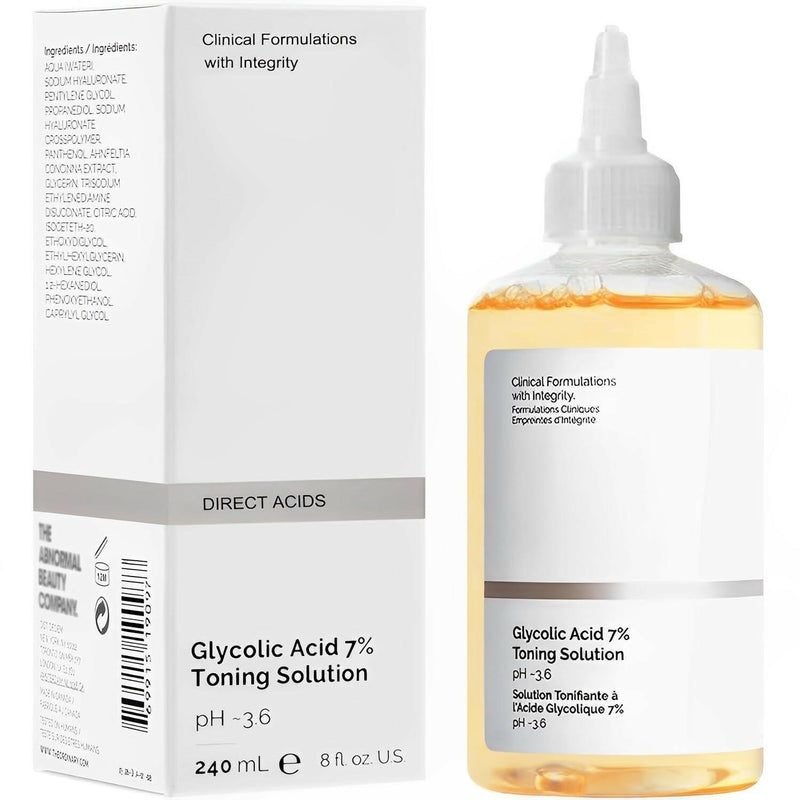 Direct Glycolic Acid Toning Solution 8 Fl Oz Glycolic Acid 7% Toner Gentle