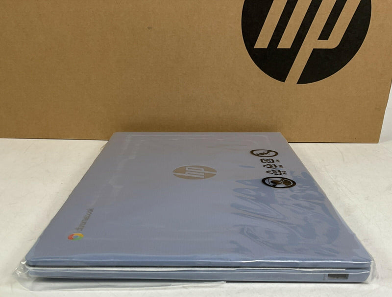 NEW HP 14a-nf0202ds 14" HD LED Chromebook Laptop Intel N100 128GB UFS 4GB