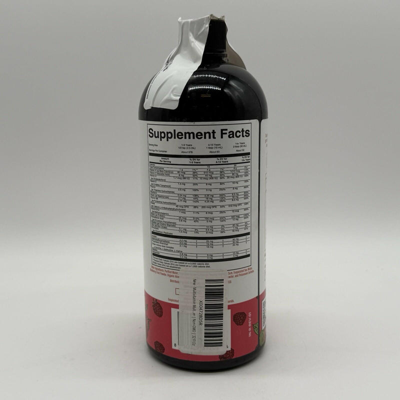 New Mary Ruths Liquid Morning Multivitamin 30 FL OZ Raspberry Flavored 11/25