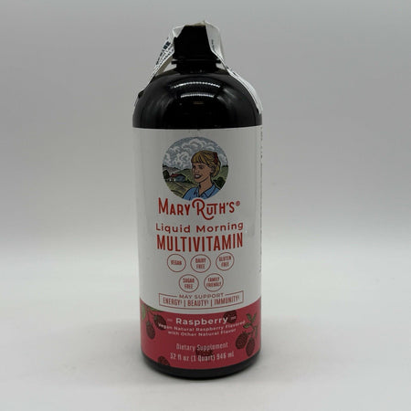 New Mary Ruths Liquid Morning Multivitamin 30 FL OZ Raspberry Flavored 11/25