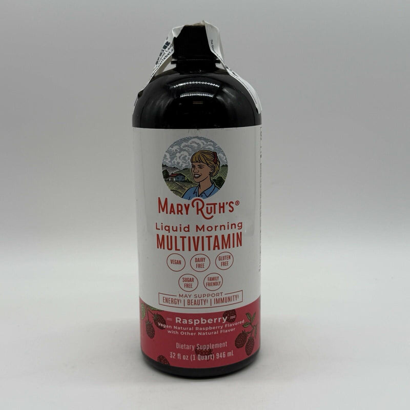 New Mary Ruths Liquid Morning Multivitamin 30 FL OZ Raspberry Flavored 11/25