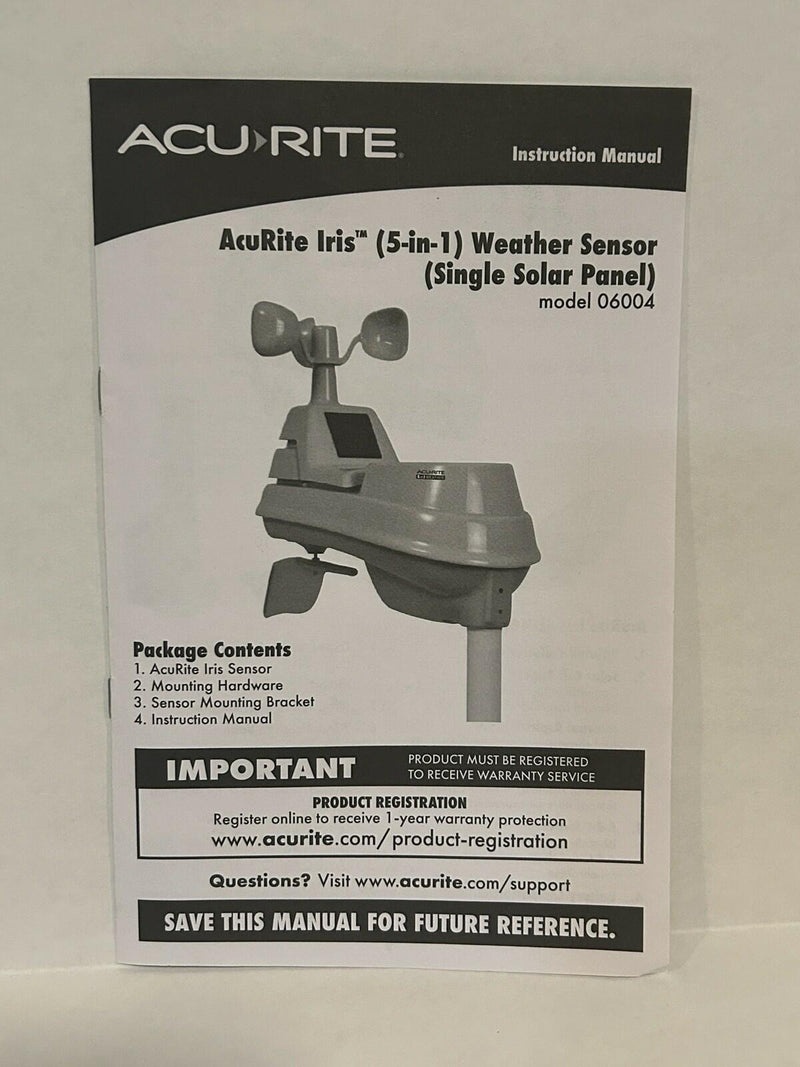 AcuRite Iris 5-in-1 Professional Weather Station with Lightning Detection 06004