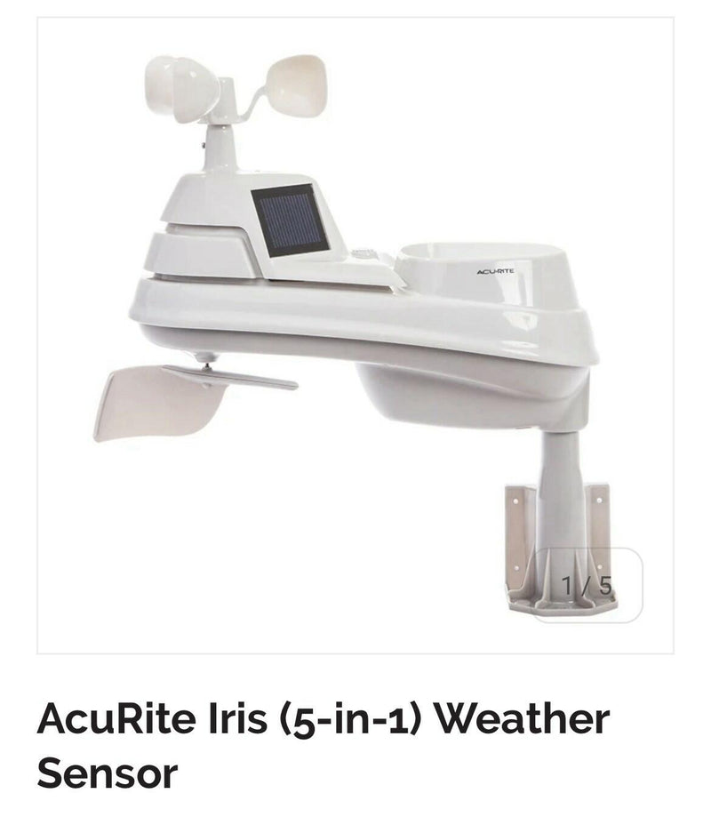 AcuRite Iris 5-in-1 Professional Weather Station with Lightning Detection 06004