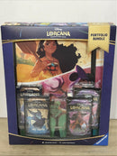 TCG Disney Lorcana Portfolio Bundle 4 Booster Packs & 1 Card Portfolio