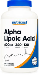Nutricost Alpha Lipoic Acid - 600mg Per Serving - 240 Capsules