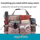 High Road SwingAway Front Seat Car Organizer with Side Bottle and Cup Holders