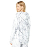 Ivory Medium Size Midnight Marble Hoody PJ Salvage Women's Loungewear