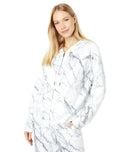 Ivory Medium Size Midnight Marble Hoody PJ Salvage Women's Loungewear