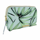 Tropical Leaves- Tartan and Twine Duo Zip Beauty Clutch