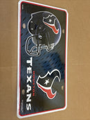 Houston Texans 12x6 Auto Metal License Plate Tag CAR TRUCK